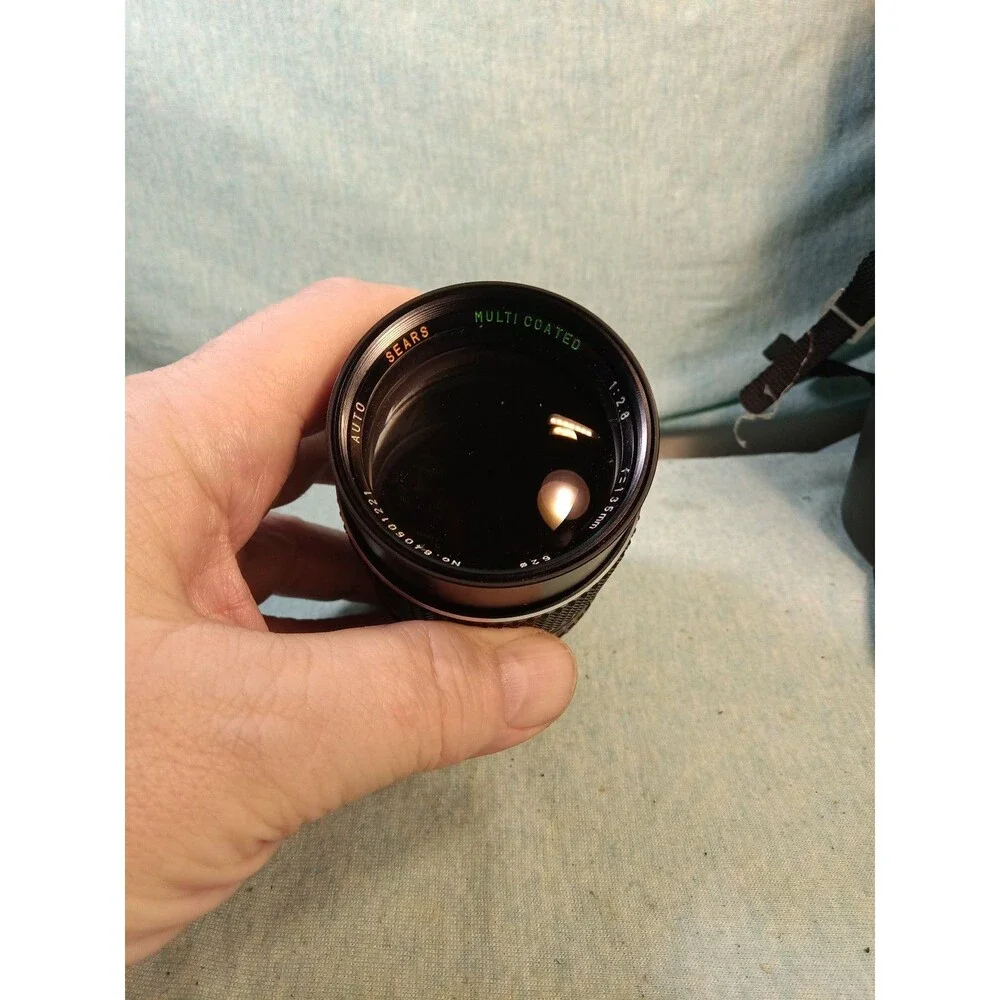 Sears Auto MC 135mm f2.8 PK Mt. lens 2 additional lens